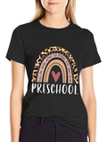 Preschool Rainbow Teacher T-Shirt