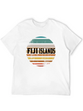 Fiji Islands Retro Graphic T-Shirt