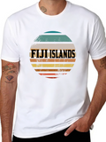 Fiji Islands Retro Graphic T-Shirt