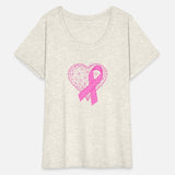Heart Ribbon Breast Cancer Awareness