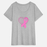 Heart Ribbon Breast Cancer Awareness