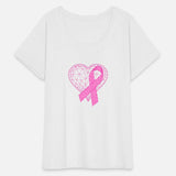 Heart Ribbon Breast Cancer Awareness