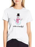 Winter Snowman Graphic Tee