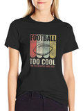 Football Too Cool Retro Style T-Shirt
