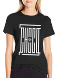 Geometric Print Black T-Shirt