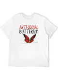 Anti-Social Butterfly Graphic T-Shirt