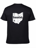 Ohio Bassist Distressed Graphic Tee - Black