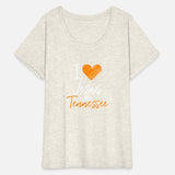 I Love Jesus And Tennessee Orange Heart Fan