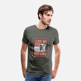I Love My Mom More Than Video Games Gift T-shirt