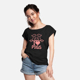 I Love Pigs pig heart piggy piglet comic funny