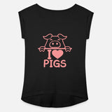 I Love Pigs pig heart piggy piglet comic funny
