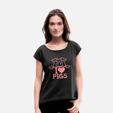 I Love Pigs pig heart piggy piglet comic funny