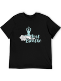 Just Breathe Yoga T-Shirt - Relaxed Fit