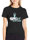 Just Breathe Yoga T-Shirt - Relaxed Fit