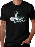 Just Breathe Yoga T-Shirt - Relaxed Fit