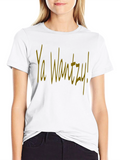 Ya Wantzy! Black Graphic Tee Shirt