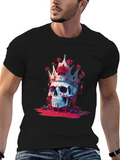 Skull King T-Shirt with Roses