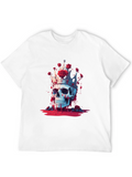 Skull King T-Shirt with Roses