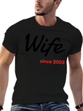 Wife Since 2003 Black T-Shirt