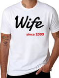 Wife Since 2003 Black T-Shirt