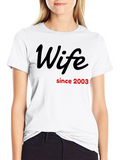 Wife Since 2003 Black T-Shirt