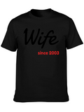 Wife Since 2003 Black T-Shirt