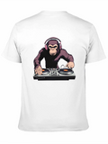DJ Monkey T-Shirt - Black Graphic Tee
