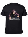 DJ Monkey T-Shirt - Black Graphic Tee