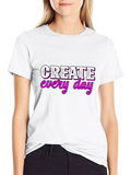 Create Every Day Graphic Tee - Black