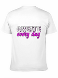 Create Every Day Graphic Tee - Black