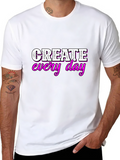 Create Every Day Graphic Tee - Black