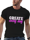 Create Every Day Graphic Tee - Black