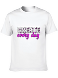 Create Every Day Graphic Tee - Black