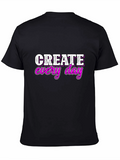 Create Every Day Graphic Tee - Black