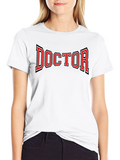 Doctor Graphic Tee - Black Cotton Blend T-Shirt