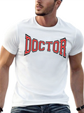 Doctor Graphic Tee - Black Cotton Blend T-Shirt