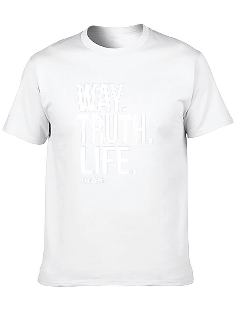 Way Truth Life John 14:6 Black T-Shirt