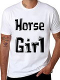 Horse Girl Graphic T-Shirt