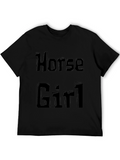 Horse Girl Graphic T-Shirt