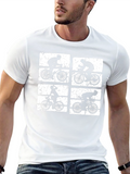 Cycling Silhouette T-Shirt - Black Graphic Tee