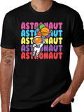 Astronaut T-Shirt - Space Theme Graphic Tee