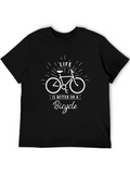 Life is Better on a Bicycle Graphic Tee