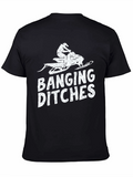 Banging Ditches Snowmobile Graphic T-Shirt