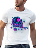 Cosmic Astronaut T-Shirt: Pool Playing Spaceman