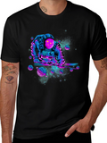 Cosmic Astronaut T-Shirt: Pool Playing Spaceman