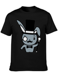 Dapper Rabbit Top Hat Bowtie T-Shirt