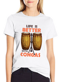 Life is Better With Congas Black T-Shirt