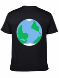 Earth Globe Graphic Tee -  World Lovers T-Shirt