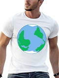 Earth Globe Graphic Tee -  World Lovers T-Shirt