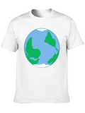 Earth Globe Graphic Tee -  World Lovers T-Shirt